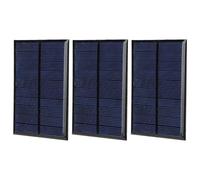 3 pezzi Pannello Solare Modulo di Piccola Potenza, Mini Cellula Solare 5V 200mA con Cavo Rosso e Nero da 30 cm per Giochi Solari Fai da Te, Luci da Prato, Caricabatterie per Telefo