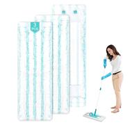 3 Pezzi Panni Lavapavimenti per Leifheit Profi XL Micro Duo Kit, per Leifheit Profi XL Cotton Plus Tutti i Manici Ricambi Mocio, Microfibra Ricambio Mocio, per Tutti i Pavimenti