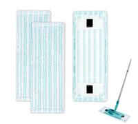 3 Pezzi Panno Mocio di Ricambio Microfibra per Leifheit Clean Twist M Ergo Micro Duo, 38x15cm Testine di Ricambio del Mocio Compatibile con Leifheit Panni Cuscinetti per Mocio per Pavimenti lisci