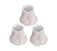 3 Pezzi Paralumi per Lampadari, 13x12x8 cm Moderno E14 Clip Su Paralume In Tessuto Paralume Piccolo per Lampada Parete Droplight per Tavolo Soffitto a Parete
