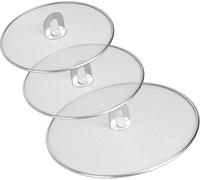 3 Pezzi Paraschizzi Padella Cucina in Acciaio Inox, a Maglia Fine,Paraspruzzi An