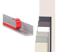 3 Pezzi Paraspigoli Muro in Lega di Alluminio Autoadesivo, Profilo Angolare a Forma a L, Copriangoli per Pareti e Bordi, Facile da Installare, 90cm 100cm(Classic Grey,20mm x 1m)