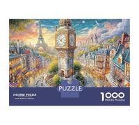 3 Pezzi Paris Clock Tower Set Di Biancheria Da Letto Con Stampa 3D Morbida Microfibra Con Chiusura A Strappo London Big Ben Per Tutte Le Stagioni Per Bambini,Ragazzi E Ragaz 70x50cm/1000pcs