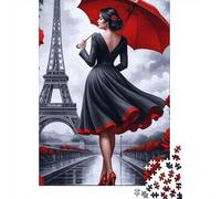 3 Pezzi Paris Woman Walking Set Di Biancheria Da Letto Stampa 3d Morbida Microfibra Copripiumino Con Cerniera Elegant Black Dress Style Per Tutte Le Stagioni Per Ragazzi E Ragazze 70x50cm/1000pcs