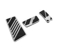 3 Pezzi Pedali Auto per Ford per Ranger 24 Lega Tono Argento