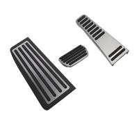 3 Pezzi Pedali Auto per Volvo XC60 18-20, Acciaio, Argento