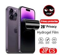 3 pezzi pellicola idrogel anti-spia iPhone 17 16 15 14 13 12 11 Pro Max protezioni per lo schermo privacy pellicola protettiva 14 Plus non in vetro 16E