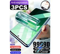3 pezzi Pellicola in idrogel Ultra HD anti-esplosione e anti-graffio compatibile con Samsung Galaxy S26 S25 S24 Ultra A57 A56 A55 A37 A36 A35 A17 A06 A07/Compatibile con Xiaomi 15T 14T Poco X6 M6 Note