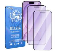 3 Pezzi Pellicola Opaca per iPhone 11 / XR Anti Luce Blu Vetro Temperato | Copertura Completa Protezione Degli Occhi 3D 9H Pellicola Protettiva Opaca Vetro Temperato Opaco per iPhone 11 / XR,6.1”