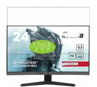 3 Pezzi Pellicola Protettiva, compatibile con Iiyama G-Master GC2480HSU-B1 23.6" Monitor Screen Protector Protezioni Schermo (Non Vetro Temperato)