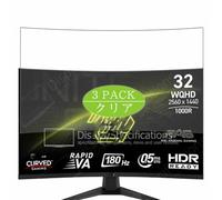 3 Pezzi Pellicola Protettiva, compatibile con MSI MAG 325CQF 31.5" Monitor Screen Protector Protezioni Schermo (Non Vetro Temperato)