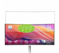 3 Pezzi Pellicola Protettiva, compatibile con MSI Modern MD342CQPW 34" Monitor Screen Protector Protezioni Schermo (Non Vetro Temperato)
