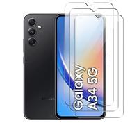 [3 Pezzi] Pellicola Protettiva per Samsung Galaxy A34 5G Vetro Temperato, Weideworld Pellicola Protettiva per Samsung Galaxy A34 5G,Anti-riflesso,Ultra-Clear, Trasparente