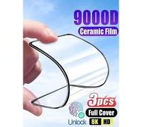 3 pezzi Pellicola protettiva per schermo in ceramica morbida ad alta definizione [Materiale non in vetro] Adatta per Samsung Galaxy S25 S24 A57 A37/17 16, Honor, 15T, Poco, Note 15, Anti-impronte digi