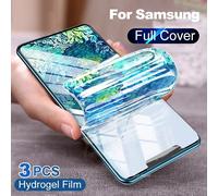 3 pezzi Pellicola protettiva per schermo in idrogel a copertura totale, compatibile con Samsung, ad alta definizione, senza bolle, resistente a graffi e rotture, film protettivo morbido in gel idrico 