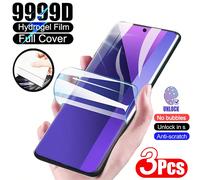 3 pezzi Pellicola protettiva per schermo in idrogel ad alta definizione, anti-esplosione, anti-graffio, auto-rigenerante, rivestimento anti-olio, compatibile con Samsung Galaxy S26 S25 S24 S23 S22 Ult