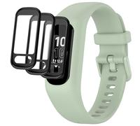 3 Pezzi Pellicola Protettiva per Smartwatch, Pellicola HD Anti-Graffio Senza Bolle, compatibile con Garmin Vivosmart 5, Protezione Schermo in PMMA+PC, Vetro Protettivo ad Alta Definizione