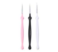 3 Pezzi Penna per Nail Art Liner Creativa in Plastica | Uso Comodo e Facile da Maneggiare, Stile Unico e Fashion, per Disegni Precisi Sulle Unghie