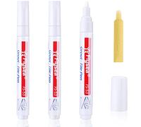 3 Pezzi Penne per Piastrelle Penna per Restaurare Fughe a Muro Progettato per Ripristinare Fughe di Piastrelle in Bagni, Cucine, Portici, Patio (Bianco)