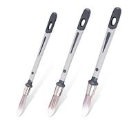 3 Pezzi Pennello Piccolo, 1,2/1,5/1,9cm, Pennello per Pareti Pennello Decorativo per Pareti per Battiscopa Angoli Delle Pareti di Casa Pennello per Bordi di Vernice e Pittura per Ritocchi