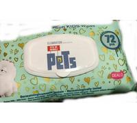 3 PEZZI PER 72 SALVIETTE IGIENICHE PROFUMATE SALVIETTINE PETS VITA DA CANI