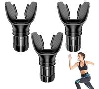 3 pezzi per allenare i polmoni, per respirare e respirare i polmoni, con morbido silicone per rafforzare l'esercizio respiratorio, il campione di nuoto polmonare per il fitness