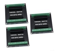 3 pezzi per esp32 terminale adattatore scheda adattatore 30 pin GPIO espansione per microcontrollore scheda di sviluppo IoT morsetto a vite (30P)