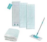 3 Pezzi per Leifheit Profi XL Micro Duo Panni Lavapavimenti Kit, Ricambi Mocio per Leifheit Profi XL Cotton Plus Tutti i Manici, Mocio per Leifheit Microfibra Ricambio, per Pulizia del Pavimento