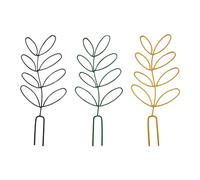 3 pezzi per piante rampicanti, piante rampicanti, traliccio per piante, supporto per piante da giardino, supporto per piante in metallo, accessori per la coltivazione di piante (nero, verde, oro)