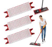 3 Pezzi per Vileda Ultramax XL Revolution Ricambio Kit,51x14cm per Vileda Ultramat XL Straccio Pavimenti Ricarica, 2 in 1 Microfibra Mop Pad, per Il Lavaggio Sporco Pulizia del Pavimento