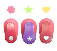 3 Pezzi Perforatrice con Motivo, Mini Perforatori di Carta, Carta Pugno di Mestiere, Perforatrice Decorativa, Mini Fustellatrice, Per Tag Regalo, Artigianato, Scrapbooking, Foto, Biglietti di Auguri