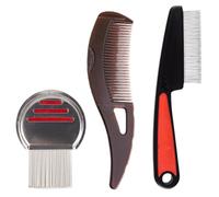 3 Pezzi Pettine Antiforfora, Pettine Pidocchi e Lendini, Pettine a denti Cavi per Cuoio Capelluto Antiforfora, Pettine per Cura del Cuoio Capelluto per Donne e Uomini