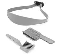 3 Pezzi Pettine da parrucchiere per uomo,stile appositamente progettato,ausilio professionale per tagliare i capelli,posizionamento curvo,styling della barba e basette,Sfumatura Capelli Uomo Set