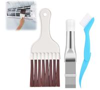 3 pezzi pettine lamellare essiccatore, pettine condensatore, spazzola per la pulizia del condensatore, spazzola per la pulizia delle lamelle, pettine per la pulizia del condensatore, pettine per aria