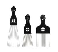 3 Pezzi Pettine Metallico, 9.06"x2.83", 6.89"x2.20", 6.61"x2.83"