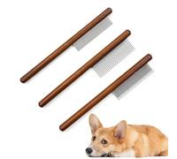3 Pezzi Pettine per Animali Domestici Spazzola per Cani Pettine per Pulci Pettine per Peli Pettine per Gatti Cane Adatto a Tutti I Tipi di Animali Domestici a Pelo Rimuovere Peli Superflui pettine