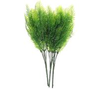 3 Pezzi Pianta Artificiale Felce Persiana a 7 Rami, Ferro PVC Verde | Decorazione per Parete e Feste, Leggera e Portatile, Non Gela Né Appassisce, Effetto Realistico