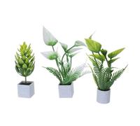3 Pezzi Pianta Finta Calla Mini Realistica in Pla Base in Legno | Decorazione per Casa delle Bambole, Verde, per Dormitori e Uffici, senza Acqua Né Sole