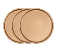 3 Pezzi Piattino per Vaso in Ceramica Oro Rotondo, Base Decorativa da | Protegge i Mobili da Perdite D’acqua, Adatto a Vasi in Terracotta e Annaffiatoi Usati come Vasi