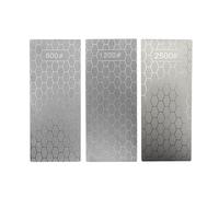 3 Pezzi Piedra de Afilar Diamante, 600# 1200# 2500# Grana Fine Affilatrice Diamante Per Vari Cucina Forbici Coltelli e Strumenti Per Esterni