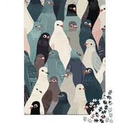 3 Pezzi Pigeon Flock Set Di Biancheria Da Letto Con Stampa 3D Morbida Microfibra Con Chiusura A Strappo Illustrated Bird Pattern Per Tutte Le Stagioni Per Bambini,Ragazzi E Ragaz 38x26cm/1000pcs