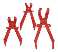 3 Pezzi Pinza Stringitubo per Tubi Freno e Vuoto, Plastica Rossa | Officina e Fai da Te Auto, Lavora in Spazi Stretti, Protegge i Tubi Flessibili