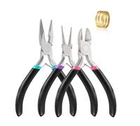 3 Pezzi Pinze per Creazione Gioielli, Strumenti Pinze Tenaglia a Pinza Becco ad Ago/Pinze a Becco a Catena/Pinze per Tronchesi per Gioielli per Riparazione di Bigiotteria Collana e Artigianato