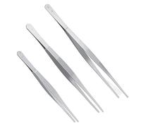 3 Pezzi Pinzette da Cucina in Acciaio Inossidabile, Pinze Cucina Professionale, Pinzette per Barbecue per Chef, Bistecche, Cucinare (20/25/30 cm)