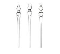 3 pezzi Pipetta per acqua in vetro da whisky, contagocce per Bourbon, Scotch e Rum, strumento di diluizione di precisione, Pipetta per degustazione whisky elegante accessorio