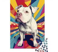 3 Pezzi Pitbull Dog Art Set Di Biancheria Da Letto Con Stampa 3D in Microfibra Con Chiusura A Strappo Vibrant Pop Art Style Decorazione Per La Camera Da Letto Per Bambini,Ragazzi E Ragaz 38x26cm/1000p