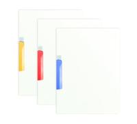 3 Pezzi Plastica A4 Rapporto Copertina, Cartella con Fibbia Laterale Girevole, A4 Copertine Per Rilegatura, A4 Copertina Per Report Con Clip per Scuola, Ufficio Documenti-B