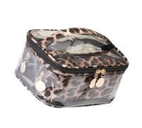 3 Pezzi Pochette Make-up Trasparente PVC 21x16x10cm Zebra | Organizzazione Multipla, Chiusura a Cerniera, per Viaggio e Palestra, Vede Subito il Contenuto