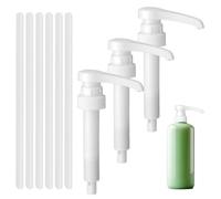 3 Pezzi Pompa Dispenser Sapone Liquido, Dispenser Sciroppo Attacco Pompa, Distributore di Emulsioni, Dispenser per Sciroppo, Dosatrice Compatibile per Bottiglie da 500 ml/1000 ml