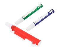 3 Pezzi Pompa Manuale per Pipetta da Laboratorio in Plastica Controllo | Set 2ml 10ml 25ml, Regolazione Fine Rotella e Leva, per Vetro e Uso Clinico